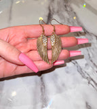 Icy Angel Wing Earrings