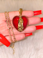 Red Mary Heart