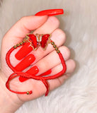 Red Lucky Butterfly Bracelet