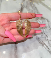 Icy Angel Wing Earrings