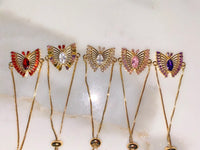 Adjustable Butterfly Bracelet In Multiple Styles