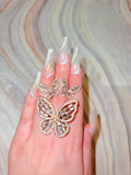 Large Butterfly Set Or Separate (Gold)