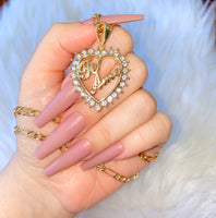 Icy Te Amo Heart Necklace