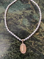 Freshwater Pearl Mary Necklace