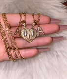 Mary Breakable Heart Set With 2 Letters (Tricolor)
