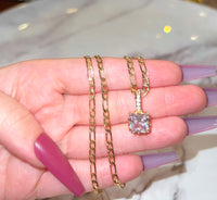 Cushion Cut Necklace