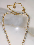 Flirty Tennis Necklace (Gold)