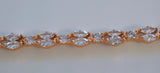 Double Row Marquise Bling Bracelet