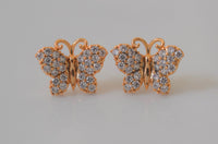 Bling Butterfly Studs