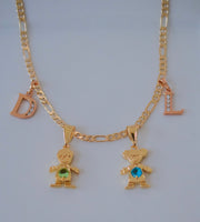 Birthstone And Initial Kids