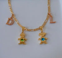 Birthstone And Initial Kids