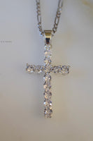 Diamond Inspired Cross (Silver)