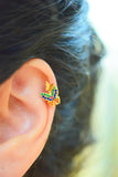Rainbow Butterfly Upper Ear Cuff