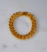 Reversible Gold Plated Cuban Link Bracelet