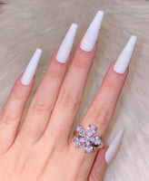 Icy Flower Ring