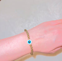 Beaded Blue Eye Bracelet