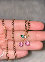 Cherry Necklace In 4 Color Choices