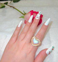 Pearl Heart Ring
