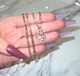 Beautiful Butterfly (Figaro Chain)