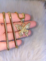 Beverly Butterfly (Snake Chain)