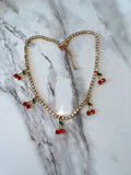 Cherry Tennis Necklace