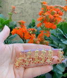 Gold Plated Butterfly Dangle Earrings
