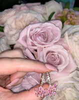 Pink Floral Earrings