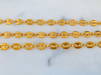 Medium Width Gold Plated Anchor Link Bracelet