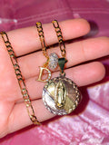 Mary Medallion And Initial Necklace In 2 Styles