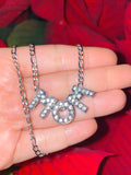 Bling Mom Necklace (Silver)
