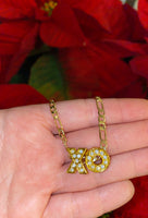 XO Necklace In Gold Or Silver
