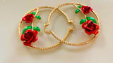 Rose Hoops In 3 Style Choices