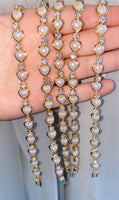 Pearly Heart Bracelet