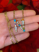 Rainbow Letter Necklaces
