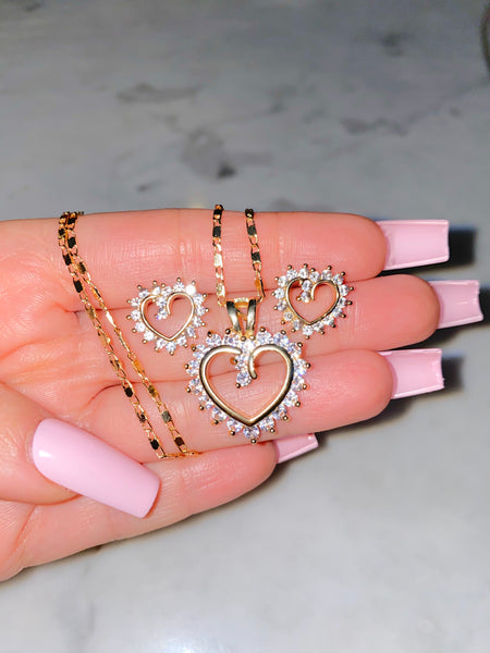 Basic Open Heart Set Open Heart (Set Or separate) – GoldDipped
