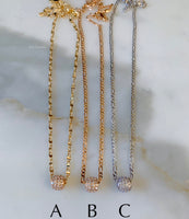 Bling Ball Necklaces In 3 Style Choices