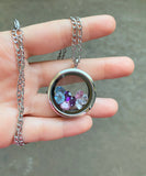 Floating Birthstone Necklace