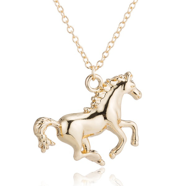 Golden Horse Necklace