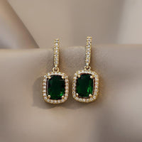 Emerald Dangle Earrings