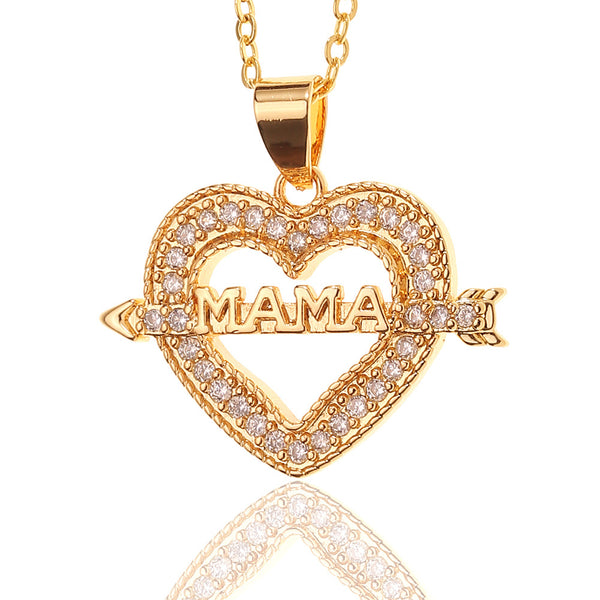 Heart & Arrow Mama Necklace