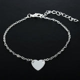 Silver Heart Bracelet