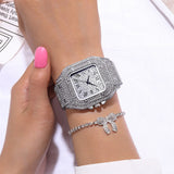 Iced Out Watch (Silver)
