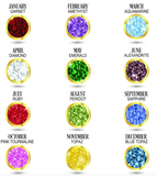 Icy Birthstone And Initial Kids (1 To 6 Kids)