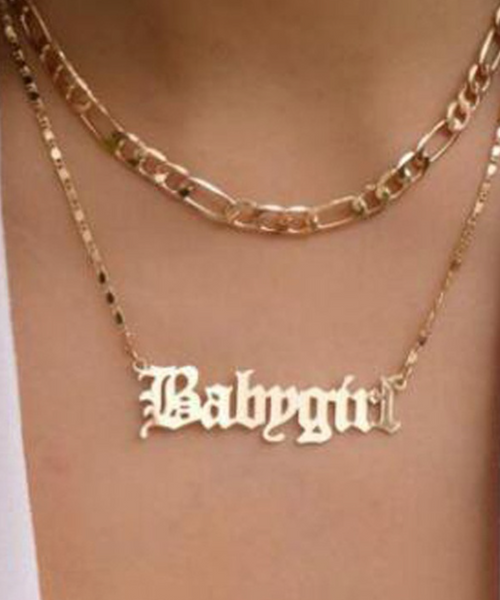 Layered BabyGirl Necklace