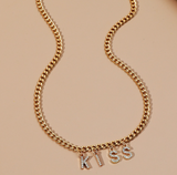 Kiss Cuban Necklace