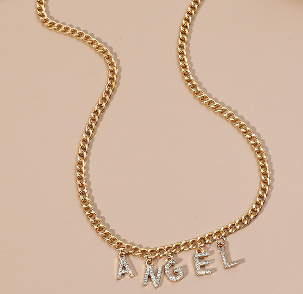 Angel Cuban Necklace