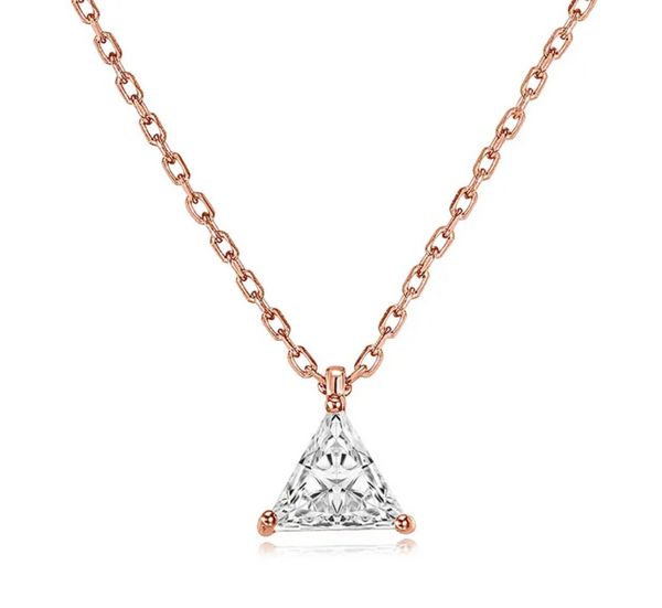 Triangle Solitaire (Rose Gold)