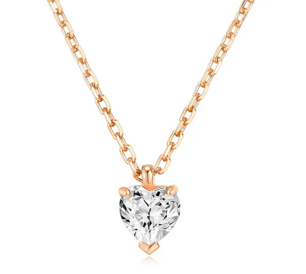Heart Solitaire (Rose Gold)