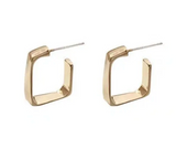 Square Huggie Hoops