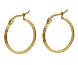 Small Greek Key Hoops